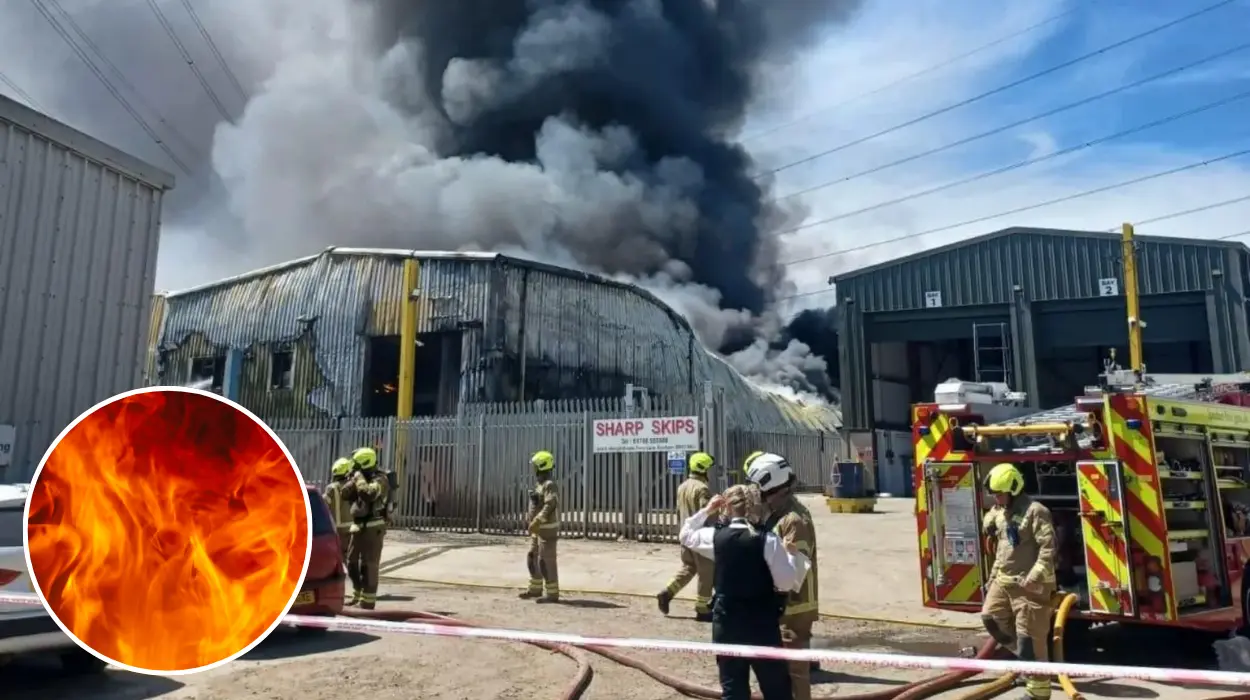 Rainham industrial fire: 70 firefighters battle blaze at Willoughby Drive estate
