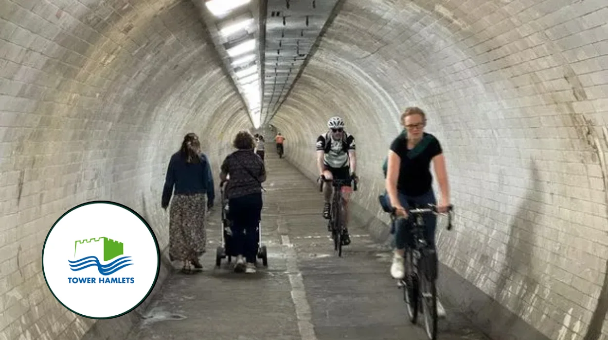 Tower Hamlets, Greenwich Council to Fine Cyclists in Foot Tunnel U-Turn